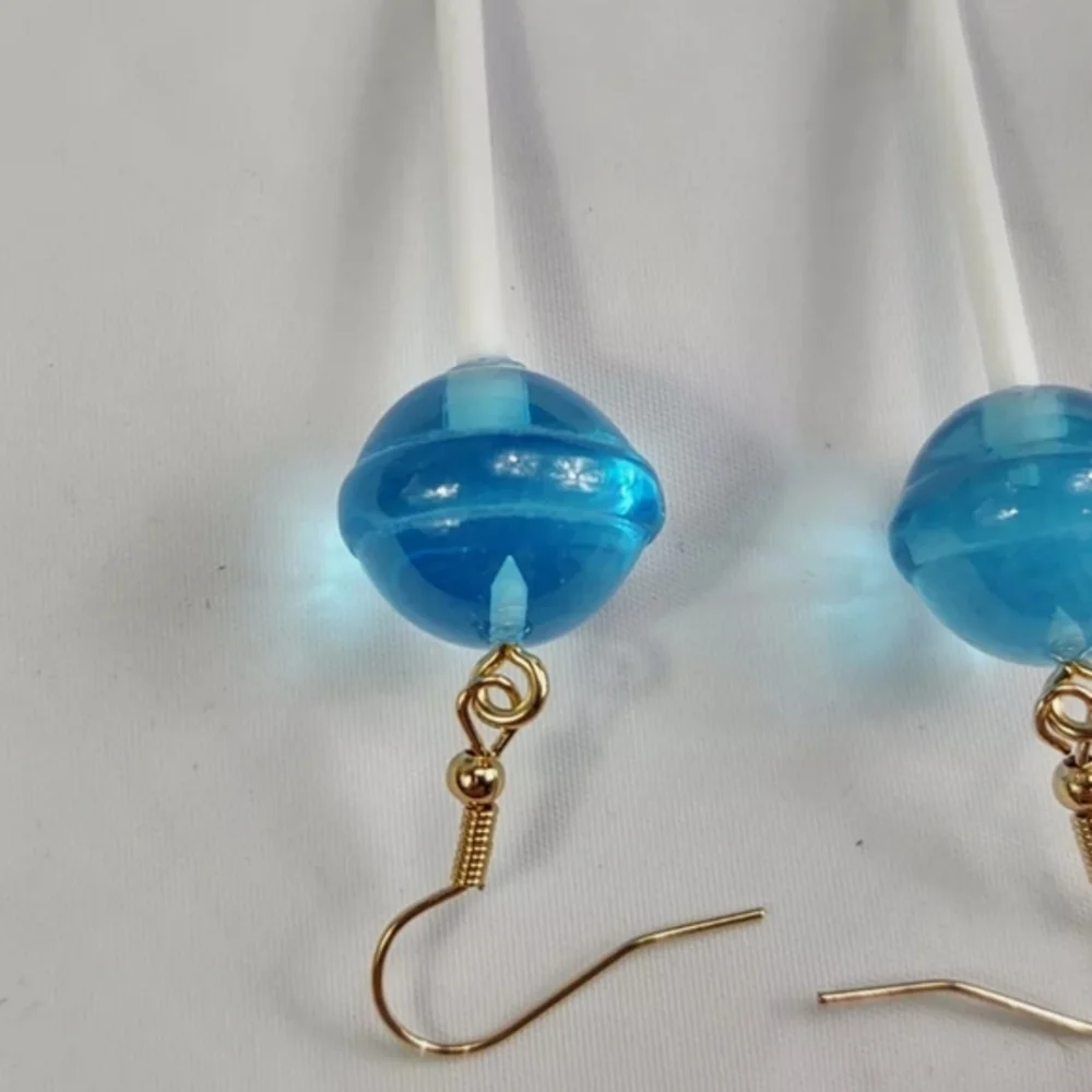Light Blue Dum Dum Lollipop Drop Dangle Womens‎ Earrings